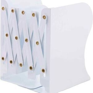 Adjustable Metal Bookends Heavy Duty 2, Dividers,,Anti-Slip,Expandable
